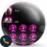 shading pink dialer theme android application logo